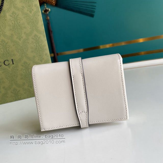 Gucci原厂皮包包 古驰女士三折短夹钱包 Gucci马衔扣零钱包 645536  gdj1500